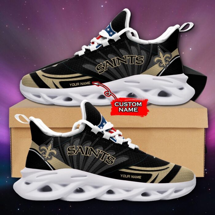 NFL New Orleans Saints Max Soul Sneaker Custom Name Ver 8