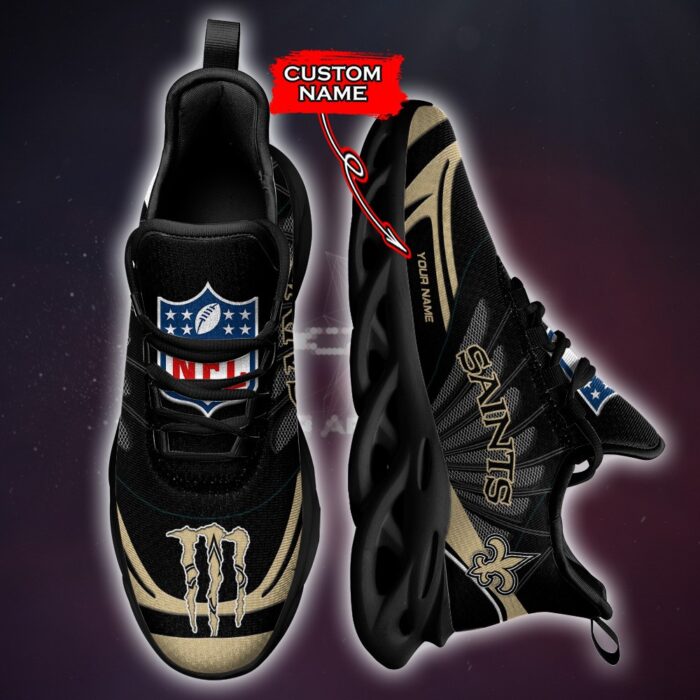 NFL New Orleans Saints Max Soul Sneaker Custom Name Ver 8