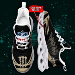 NFL New Orleans Saints Max Soul Sneaker Custom Name Ver 8