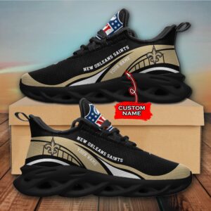 NFL New Orleans Saints Max Soul Sneaker Monster Custom Name Style 2