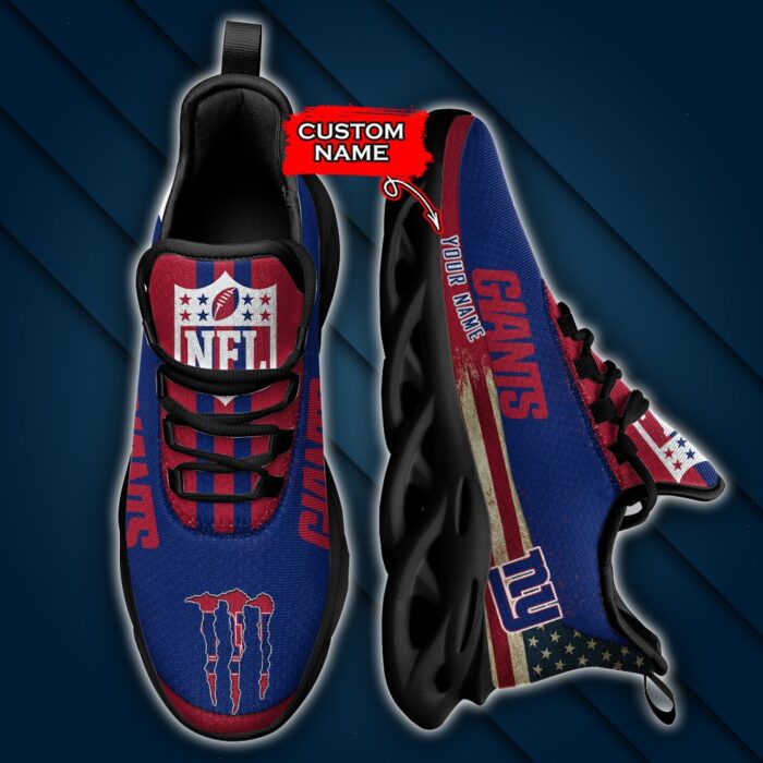 NFL New York Giants Max Soul Sneaker Custom Name Pod 42 M1RTT