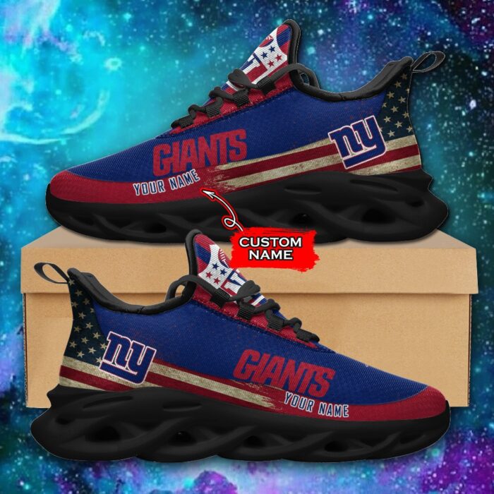 NFL New York Giants Max Soul Sneaker Custom Name Pod 42 M1RTT