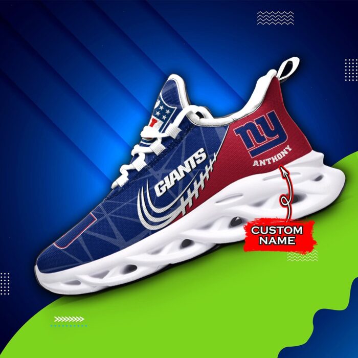 NFL New York Giants Max Soul Sneaker Custom Name Ver 3