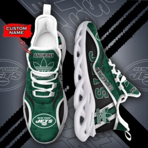 NFL New York Jets Max Soul Sneaker Adidas Custom Name 35M12