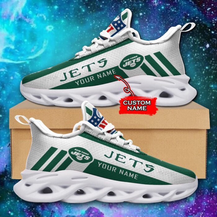 NFL New York Jets Max Soul Sneaker Custom Name 40M12