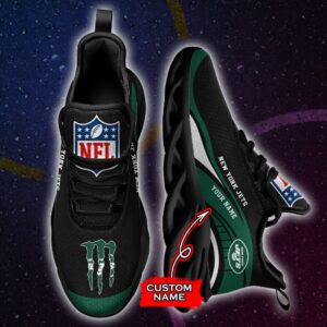 NFL New York Jets Max Soul Sneaker Monster Custom Name Style 2