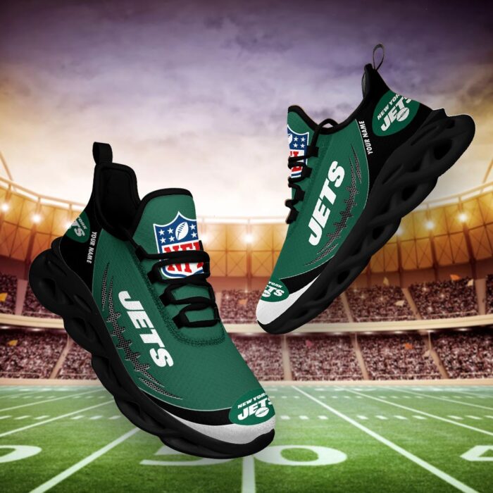 NFL New York Jets Personalized NFL Max Soul Shoes