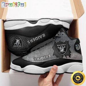 NFL Oakland Raiders Air Jordan 13 Shoes V3