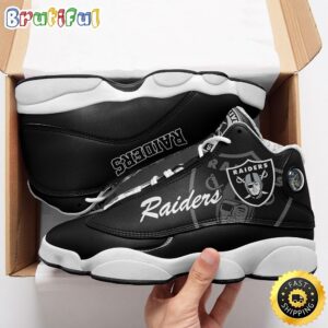 NFL Oakland Raiders Air Jordan 13 Shoes V4