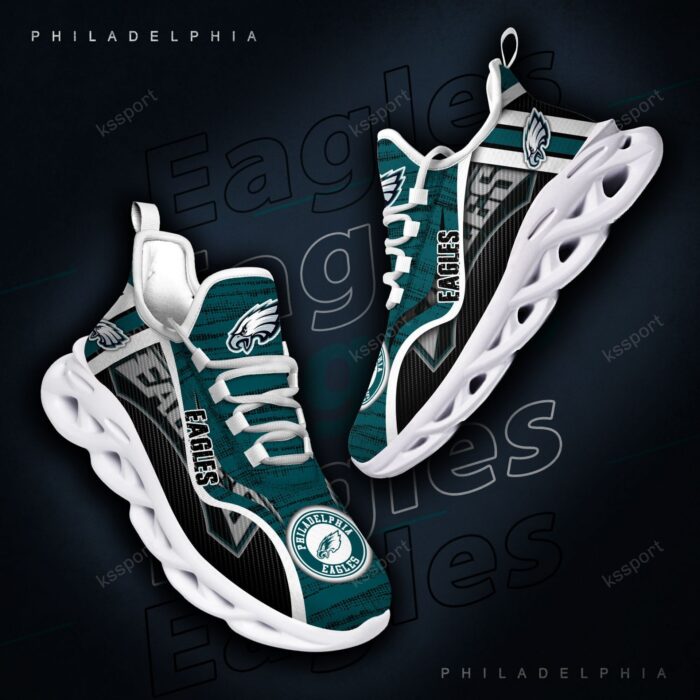 NFL Philadelphia Eagles Green Black Max Soul Shoes