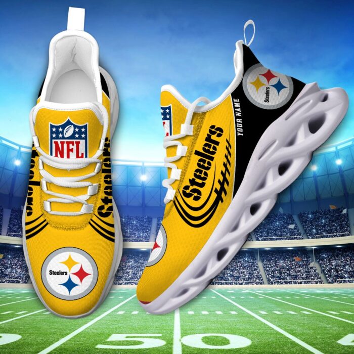 NFL Pittsburgh Steelers Max Soul Sneaker Custom Name Ver 2