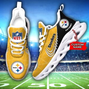 NFL Pittsburgh Steelers Max Soul Sneaker Custom Name Ver 3