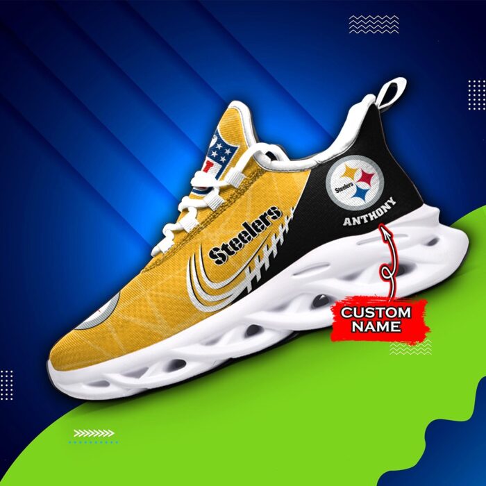 NFL Pittsburgh Steelers Max Soul Sneaker Custom Name Ver 3