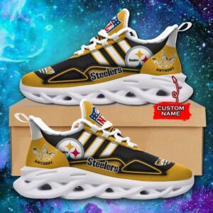 NFL Pittsburgh Steelers Max Soul Sneaker Custom Name Ver 4