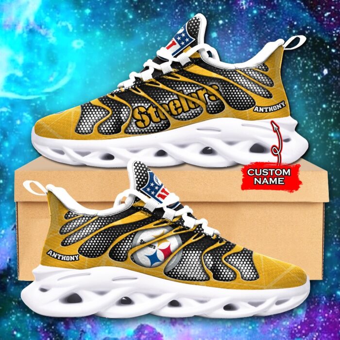 NFL Pittsburgh Steelers Max Soul Sneaker Custom Name Ver 5