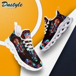 NFL San Francisco 49ers Custom Name Colorful Max Soul Shoes