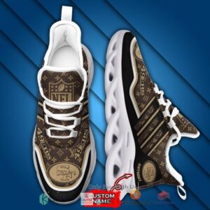 NFL San Francisco 49ers Custom Name Max Soul Shoes V2