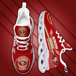 NFL San Francisco 49ers Custom Name Red Max Soul Shoes