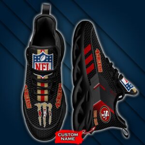 NFL San Francisco 49ers Max Soul Sneaker Custom Name 43M1