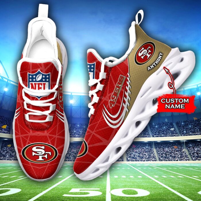 NFL San Francisco 49ers Max Soul Sneaker Custom Name Ver 3