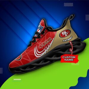 NFL San Francisco 49ers Max Soul Sneaker Custom Name Ver 3