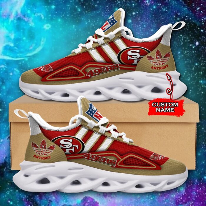 NFL San Francisco 49ers Max Soul Sneaker Custom Name Ver 4