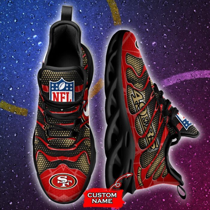 NFL San Francisco 49ers Max Soul Sneaker Custom Name Ver 5