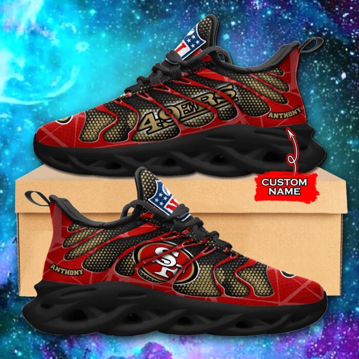 NFL San Francisco 49ers Max Soul Sneaker Custom Name Ver 6