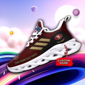 NFL San Francisco 49ers Max Soul Sneaker Custom Name Ver 7