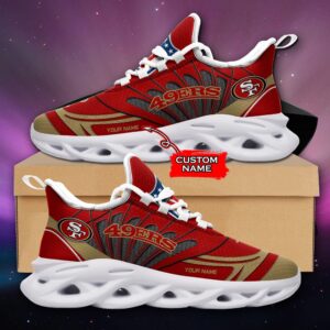 NFL San Francisco 49ers Max Soul Sneaker Custom Name Ver 8