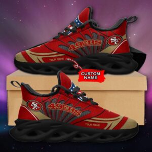 NFL San Francisco 49ers Max Soul Sneaker Custom Name Ver 8