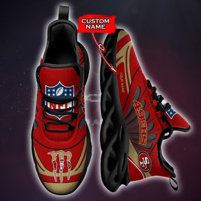 NFL San Francisco 49ers Max Soul Sneaker Custom Name Ver 8