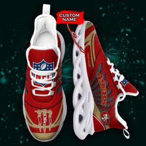 NFL San Francisco 49ers Max Soul Sneaker Custom Name Ver 8