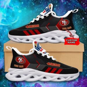 NFL San Francisco 49ers Max Soul Sneaker Monster Custom Name 43M12