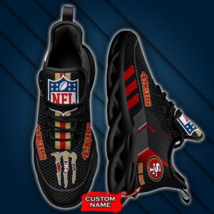 NFL San Francisco 49ers Max Soul Sneaker Monster Custom Name 43M12