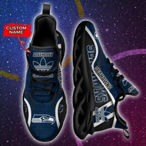 NFL Seattle Seahawks Max Soul Sneaker Adidas Custom Name 35M12