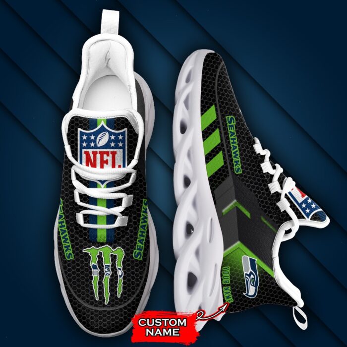 NFL Seattle Seahawks Max Soul Sneaker Custom Name 43M1