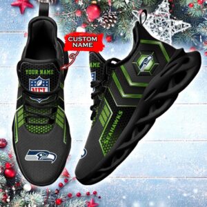 NFL Seattle Seahawks Max Soul Sneaker Custom Name 69HTN2390