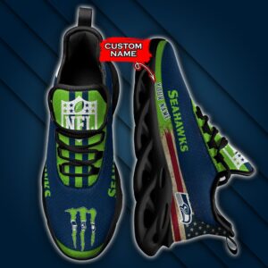 NFL Seattle Seahawks Max Soul Sneaker Custom Name Pod 42 M1RTT