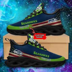 NFL Seattle Seahawks Max Soul Sneaker Custom Name Pod 42 M1RTT