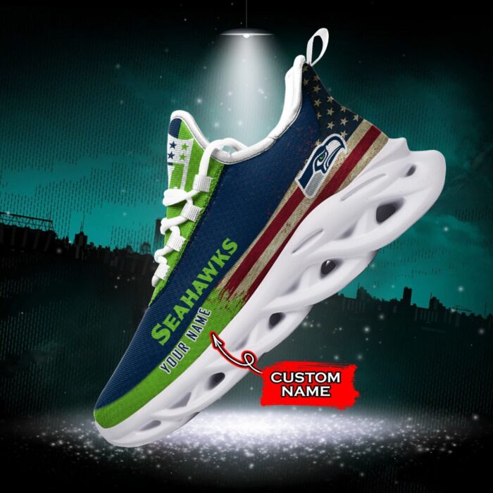 NFL Seattle Seahawks Max Soul Sneaker Custom Name Pod 42 M1RTT