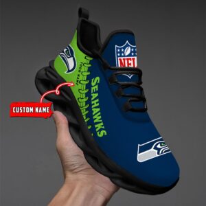 NFL Seattle Seahawks Max Soul Sneaker Custom Name Ver 1