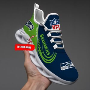 NFL Seattle Seahawks Max Soul Sneaker Custom Name Ver 2