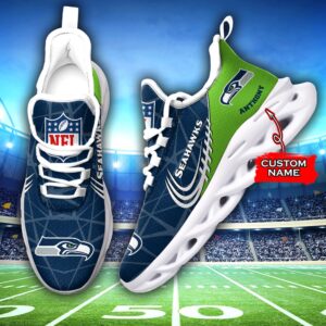 NFL Seattle Seahawks Max Soul Sneaker Custom Name Ver 3