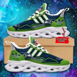 NFL Seattle Seahawks Max Soul Sneaker Custom Name Ver 4