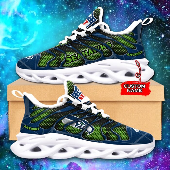 NFL Seattle Seahawks Max Soul Sneaker Custom Name Ver 5