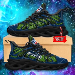 NFL Seattle Seahawks Max Soul Sneaker Custom Name Ver 5