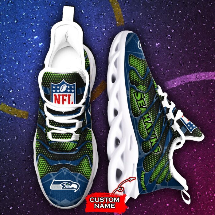 NFL Seattle Seahawks Max Soul Sneaker Custom Name Ver 6