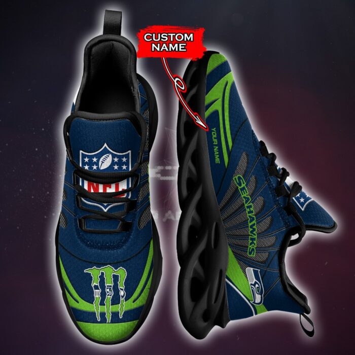 NFL Seattle Seahawks Max Soul Sneaker Custom Name Ver 8