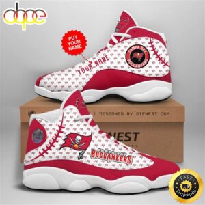 NFL Tampa Bay Buccaneers Custom Name Air Jordan 13 Shoes V3